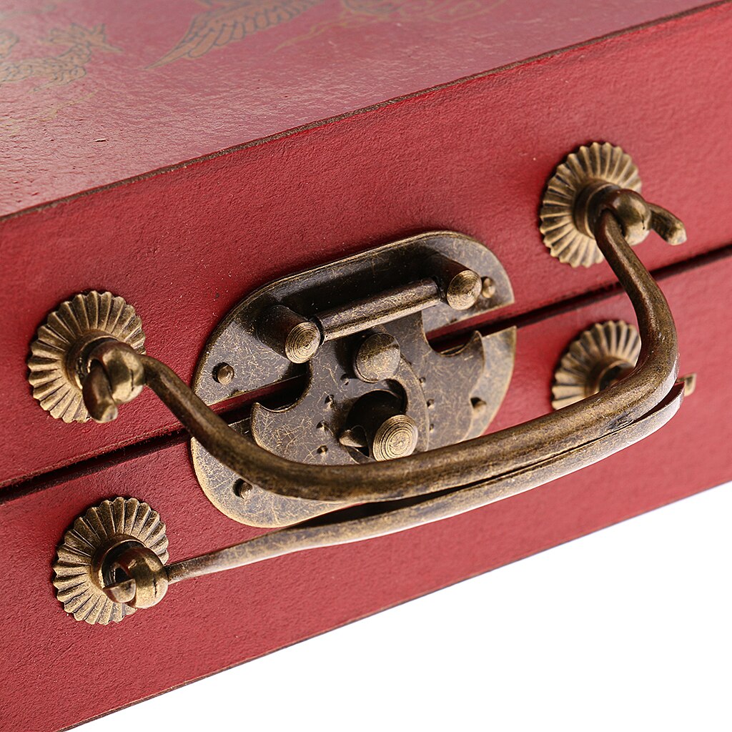 32x Resin Chinese Chess Board with Wood Table Antique Collectibles