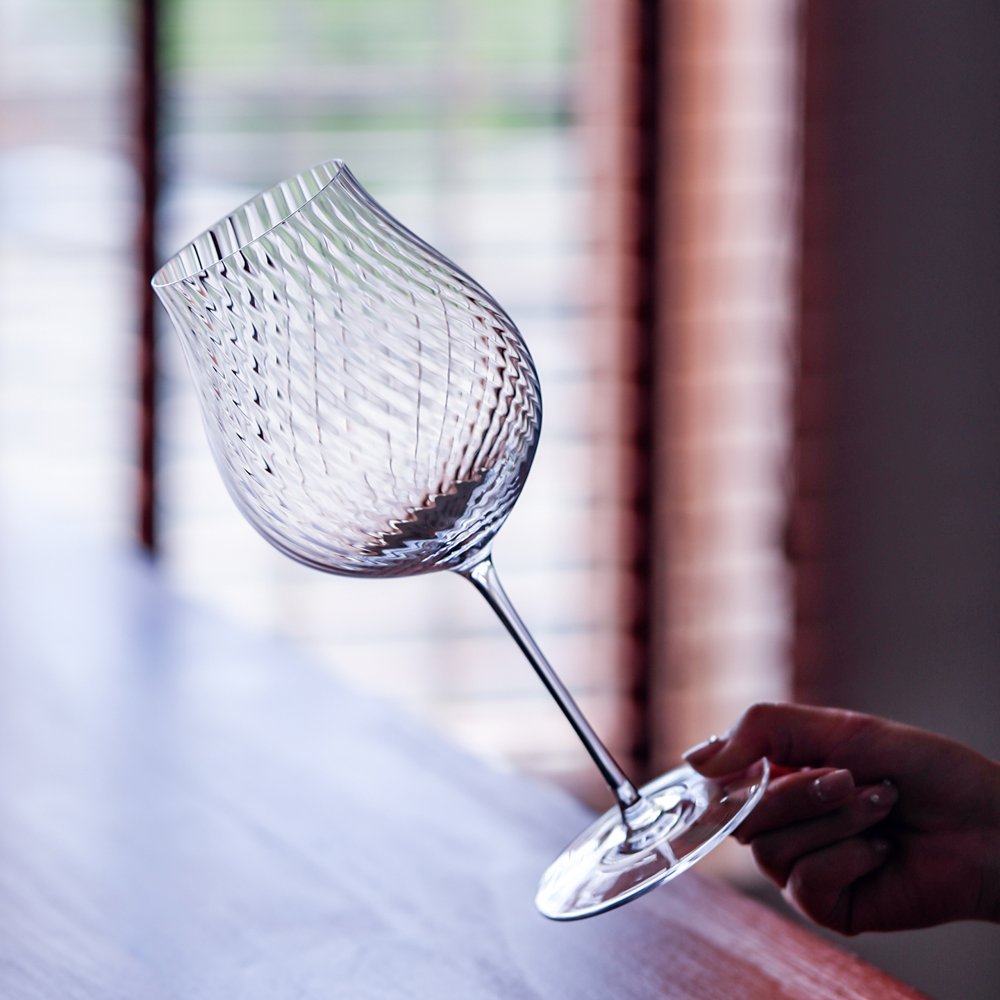 CRISON PREMIUM Copa de cristal de alta gama hecha a mano Copa de vino tinto Borgoña Vino de alta belleza Copa de patas altas