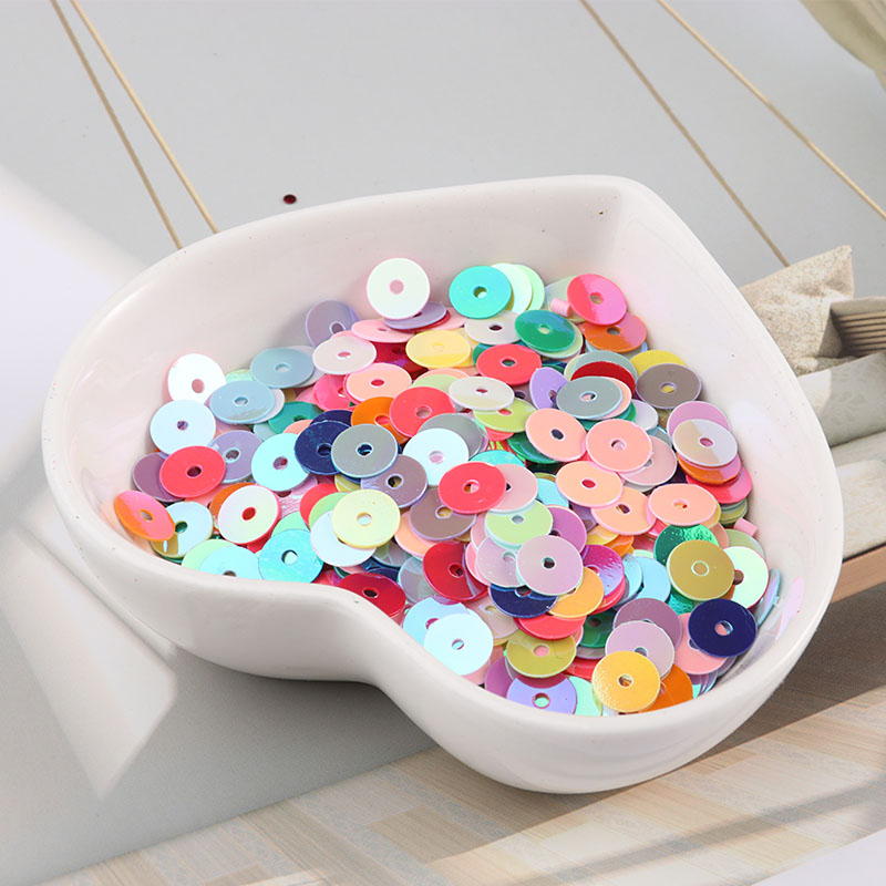 10 G/pak 4Mm-6Mm Platte Ronde Ab Kleur Losse Pailletten Pailetten Naaien Craft Diy Accessoires Voor Kleding lentejuelas Para Coser: 4mm  10g  1500pcs / Mix Color