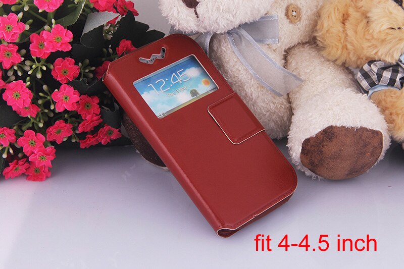 A2 Tpu universal holster pu Leather phone Case For Acer Liquid Z530 Duo Zest Z530 Jade S Z500 E700 Jade Z5 duo S1 Duo cases cove: brown4to4 point5inch