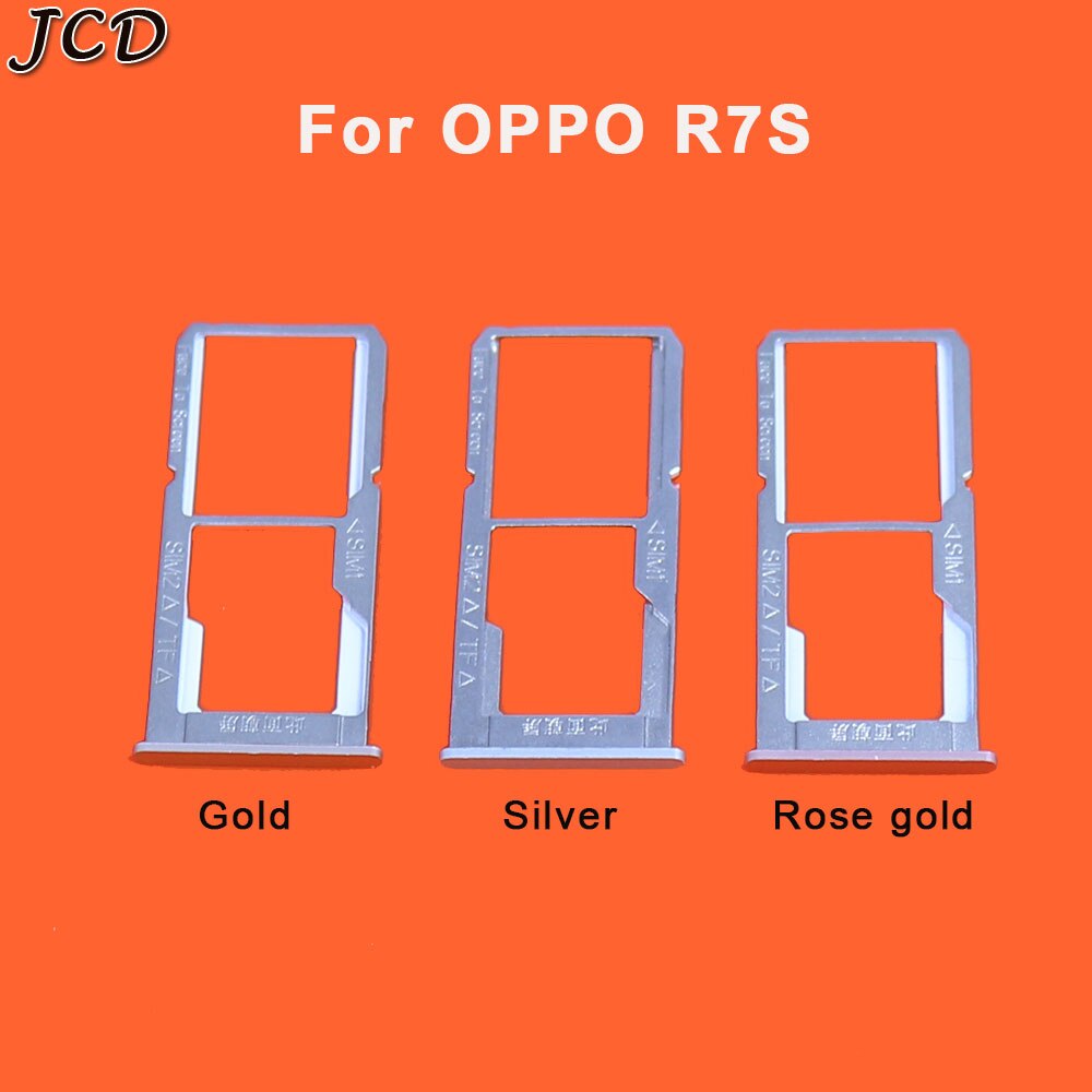 JCD SIM Card Tray Slot Holder Adapter for OPPO R7 Plus R7s R7Plus Replacement Repair Parts Phones Accessories