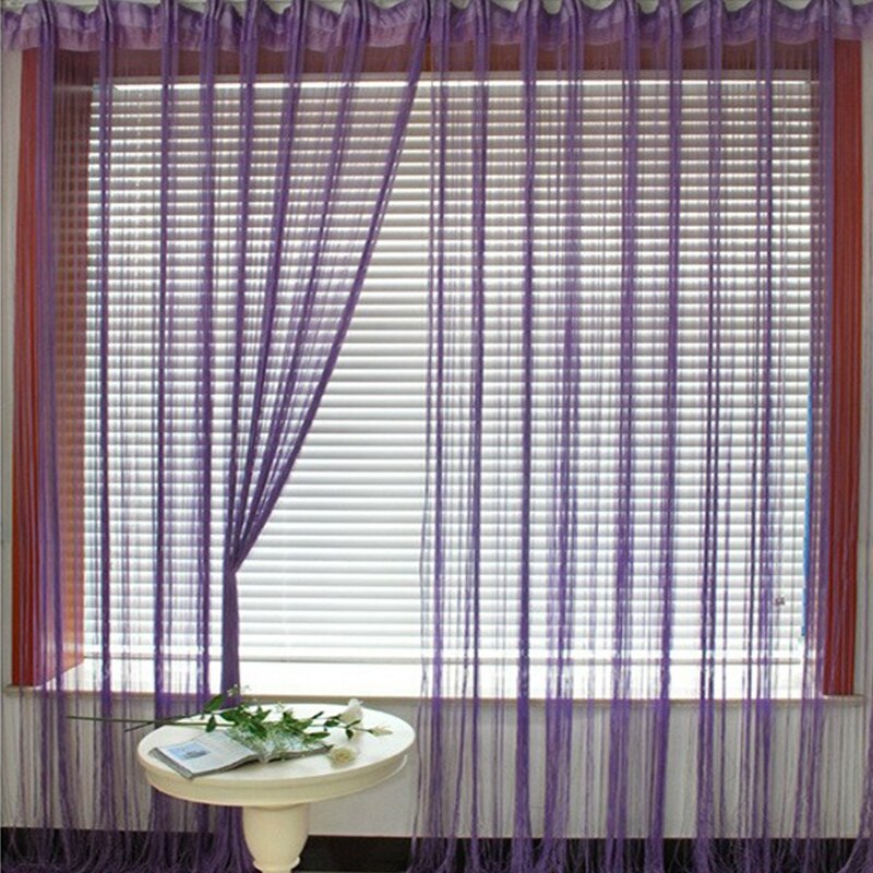 200cm*100cm Panel Fringe String Curtain Room Divider Wedding Drapery