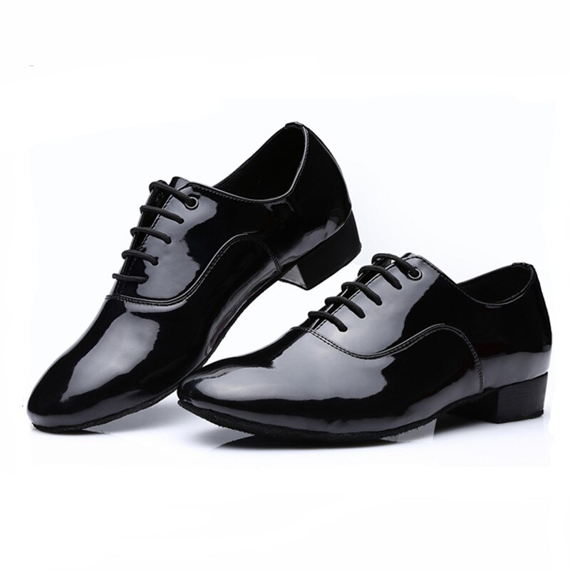 UTIGER Männer Junge Moderne Tanz Schuhe PU Latein Ballsaal tanzen Schuhe Niedrigen Ferse Weiche laufsohle 2,5 cm Männlichen Walzer Tango tanz Schuhe