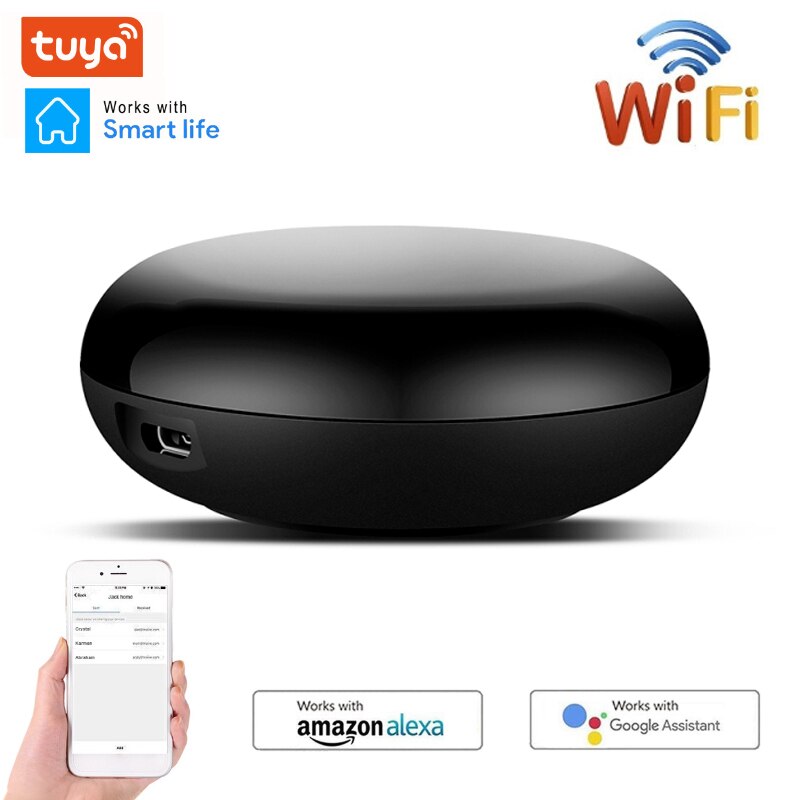 Smart IR Controller Smart Home Blaster Infrared Wireless Remote Control via Smart Life Tuya APP Work with Alexa Google Home etc.