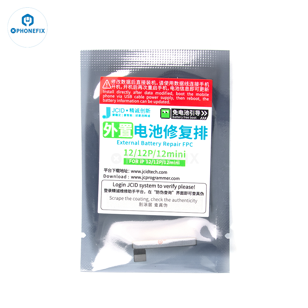 JCID JC reparación de batería Original Flex para iPhone 11 12 13 14 15 16PM quitar advertencia batería etiqueta externa reparación de repuesto flexible