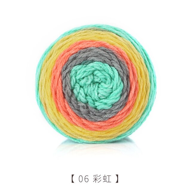 200G/Ball Hand Geweven Wol Diy Handgemaakte Gebreide Zachte Sjaal Hoed Trui Gehaakte Dikke Wol Voor Hand breien: 06