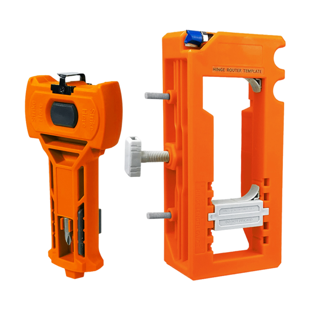 Kit de instalación de bisagras de puerta y pestillo de puerta Kit de instalación de bisagras de puerta DIY/modelo de mortaja para cincel y puntuación precisas: GOLD