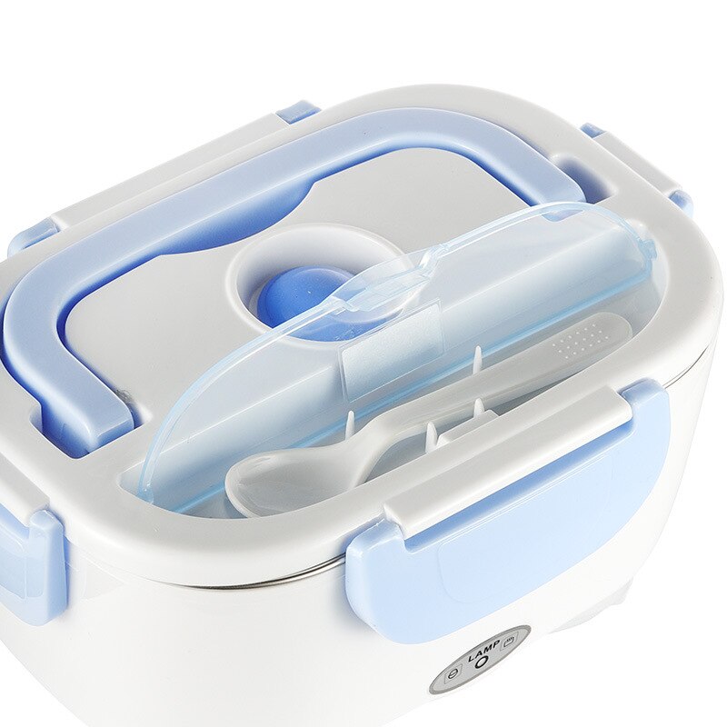 Fiambrera para calentar en coche de doble uso de 12V/ 110V y 220V, termostato para alimentos, recipiente calentador, Mini olla arrocera