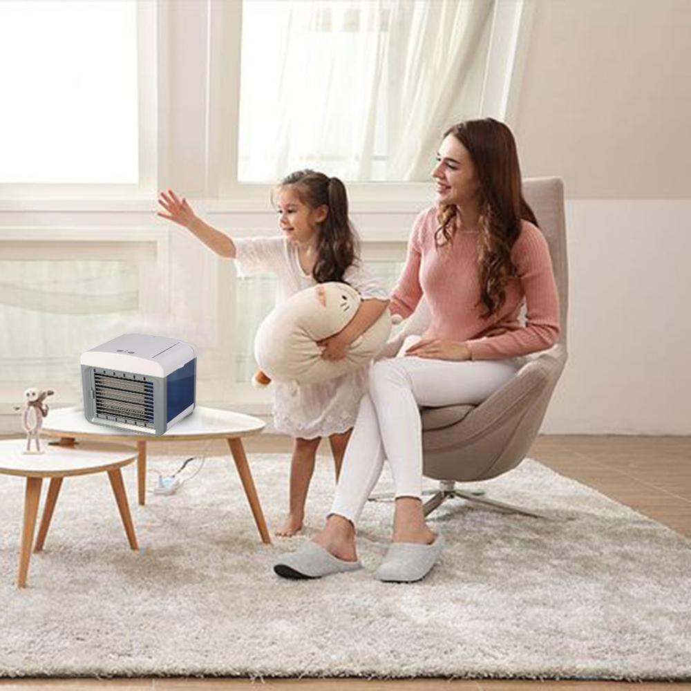 Convenient Air Cooling Fan Portable Digital Air Conditioner Humidifier Purifies Air Cooler Fan