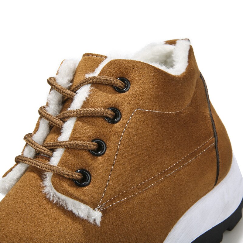 Herrstövlar halkfria snöstövlar herr ankelstövlar herr pälsstövlar vinter håll dig varm man sneakers arbetsskor
