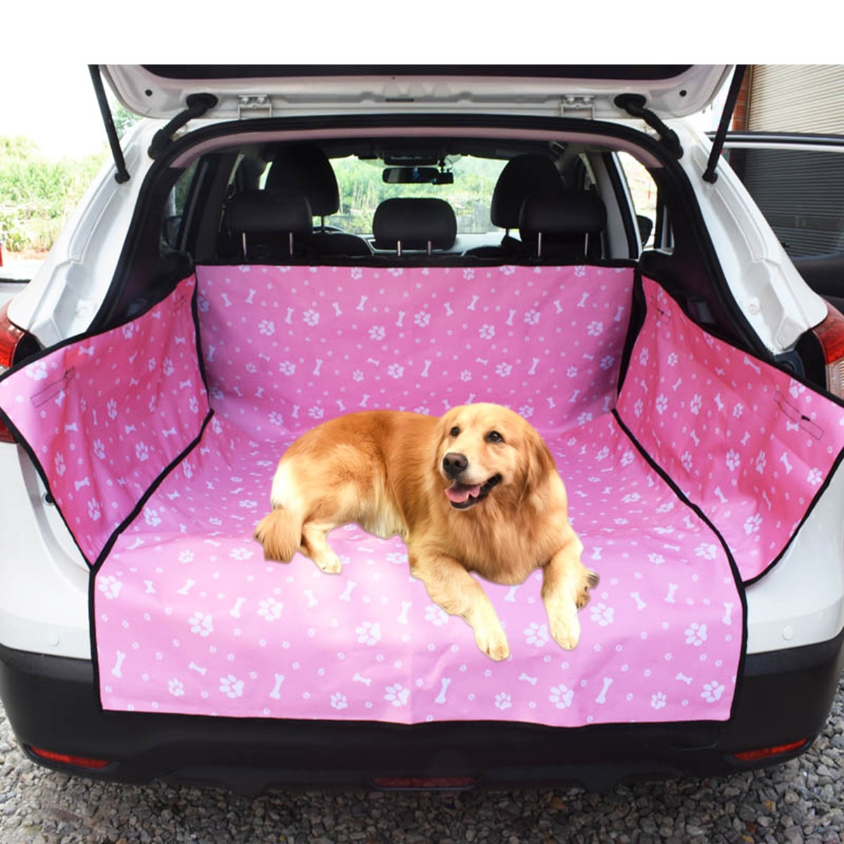 1 sztuk duży samochód mata robić bagażnika dla zwierząt plandeka wodoodporna placki kot tylne pokrowce tylne automatyczny Podkładka ochrona na pas samochodowy koc 4 kolor A35
