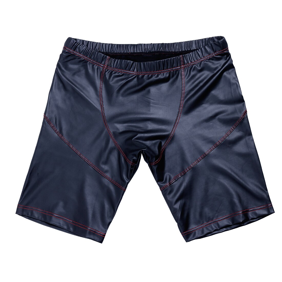 Homens correndo shorts de couro falso esporte shorts hommes masculino elástico cintura fina corte shorts verão exercício exercício ginásio collants