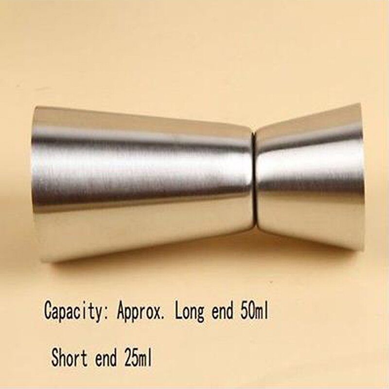 Stainless Steel Measuring Wine Glass Double-Head Ounce Cup Cocktail Drink Liquid Measuring Cup Home Bar Gadgets Accessories