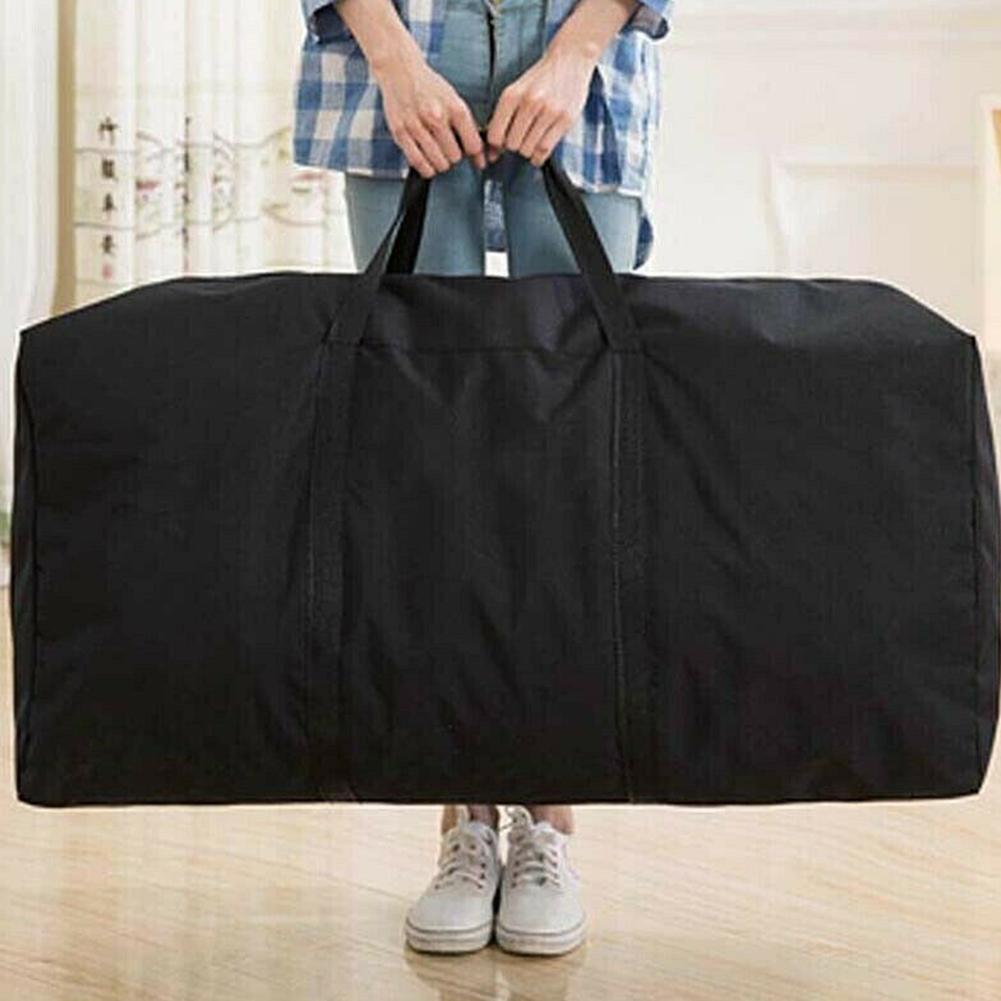 Grote Capaciteit Opvouwbare Plunjezak Reizen Kleding Opslag Zakken Rits Oxford Weekend Tas Dunne Draagbare Moving Bagage Handtas