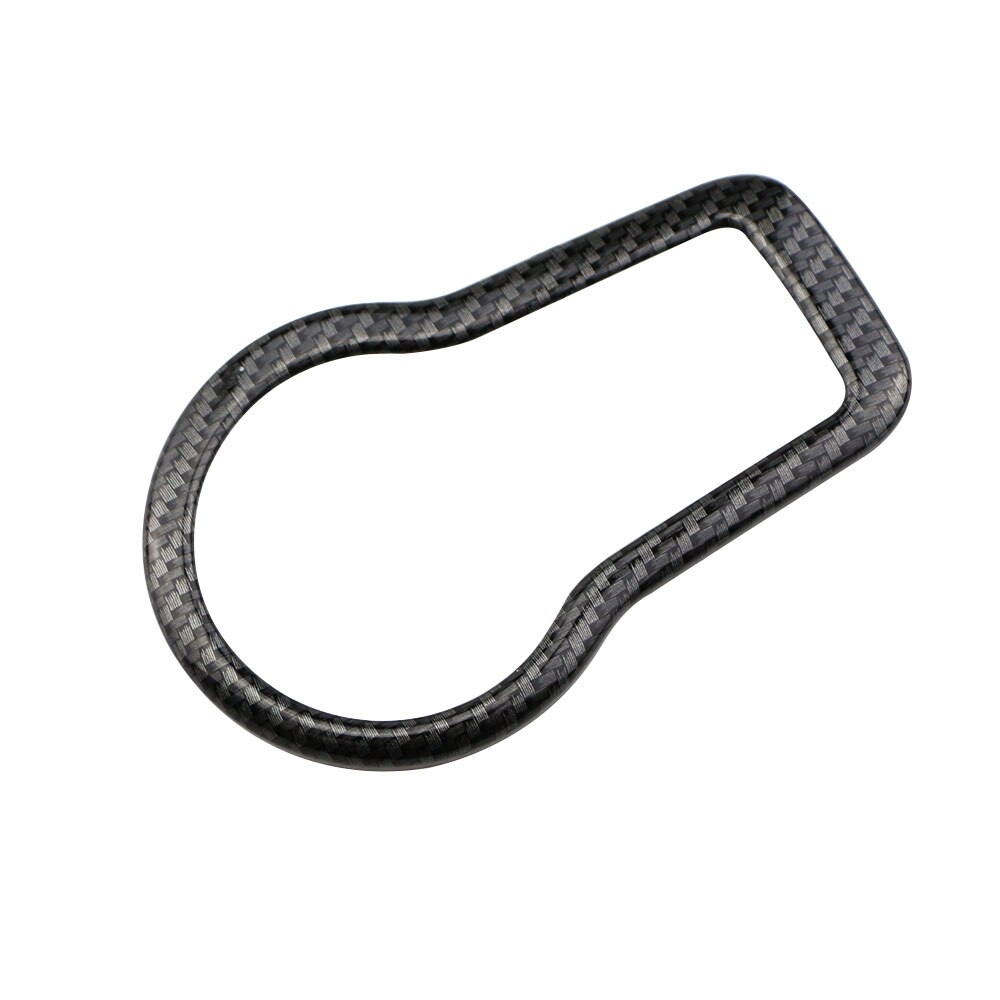 Jameo Auto 1Pc Car Interior Accessories Fit for Fiat 500X 500 X - Auto Headlight Switch Knob Cover Trim Stickers: Carbon Black