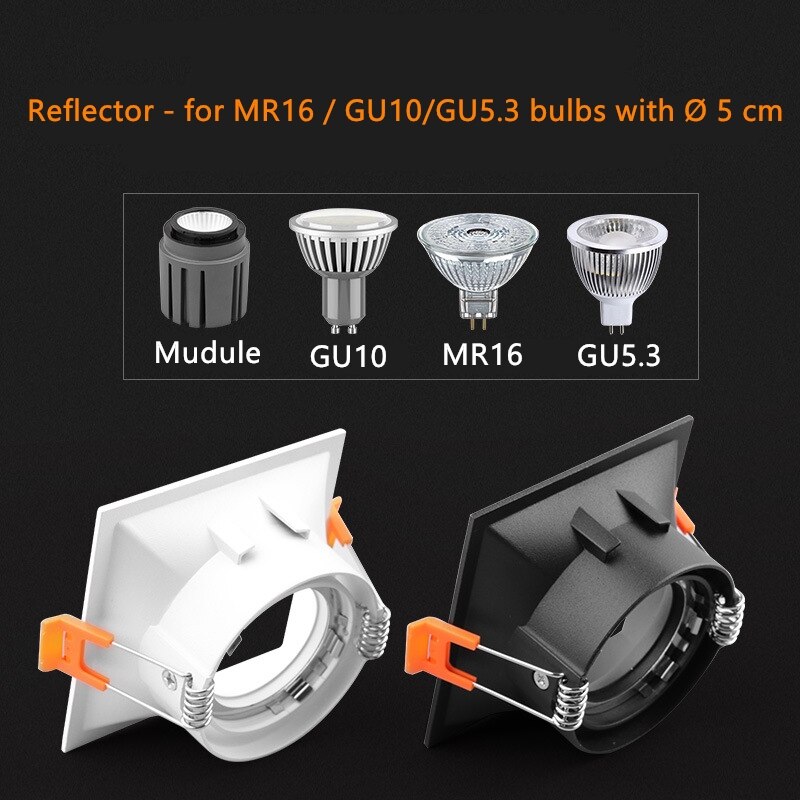Platz LED Einbau Decke Montage Downlight Lampen Sockel Basis GU10/Herr16 85mm See Rahmen Halterung Stelle Lichter Montage leuchten
