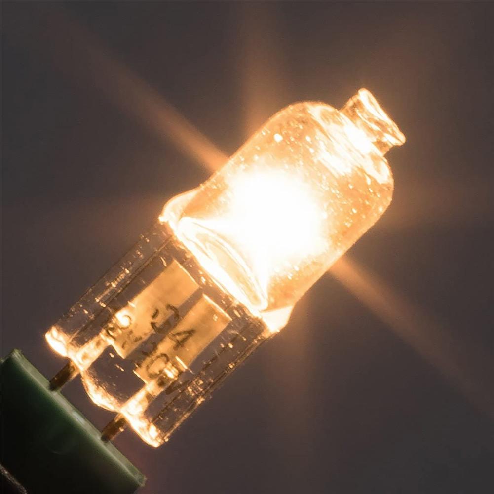 Lámpara halógena G4 de 20w, Bombilla de horno de alta temperatura, 4mm, pines, Bombilla de repuesto para refrigerador, 12V, 2600K