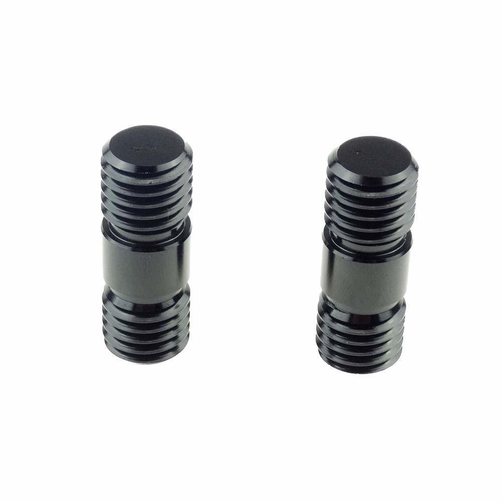 MAGICRIG – plate-forme de connecteur de tige en alliage d&#39;aluminium avec filetage M12 aux deux extrémités pour caméra DSLR, tiges de Rail de 15mm (paquet de 2) - Y706: Y706