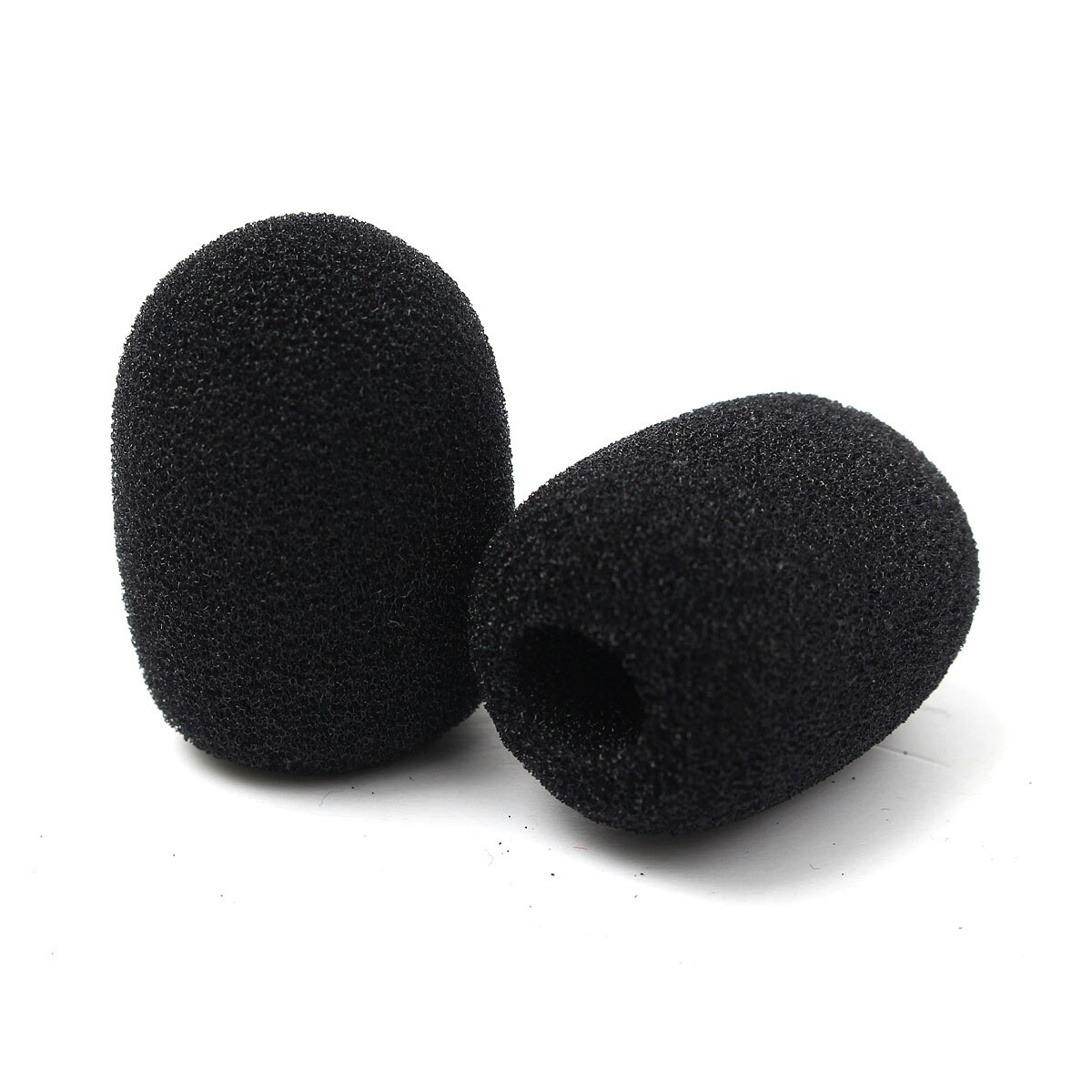 10PCS Black Mic Cover Mini Microphone Cover Headset Replacement Microphone Headset Grill Windscreedn Sponge Foam