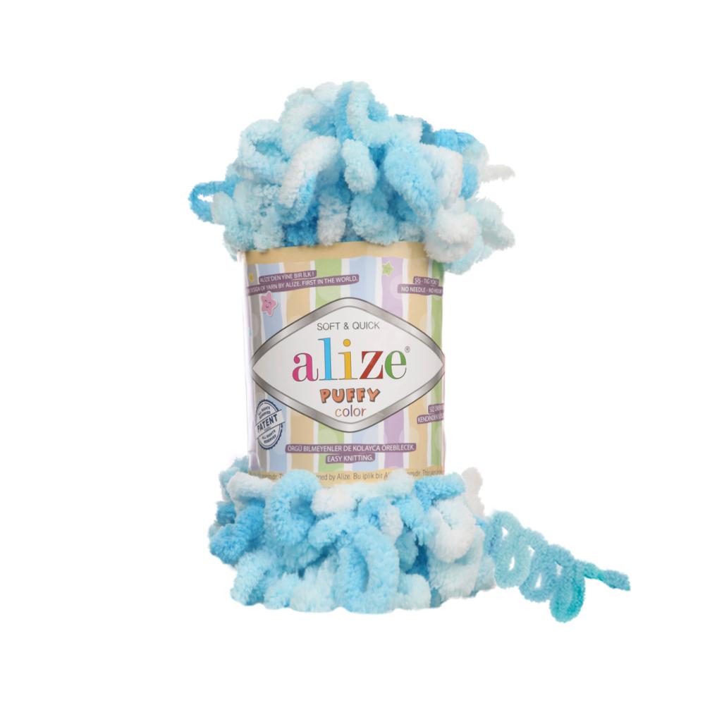 1 stk alize puffy farge garn løkke garn nyhet babygarn mykt og varmt babyteppegarn, fingerstrikk garn 1 nøste 1 x 100 gr-9mt: 5924