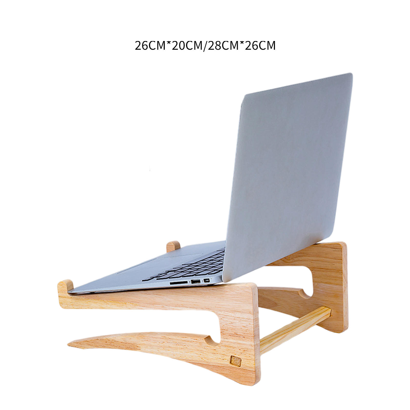 Laptop Stand Elevate Office Supplies Solid Wood Non-Slip Heat Dissipation Cooling Holder for All Laptops Desktop Office Worker