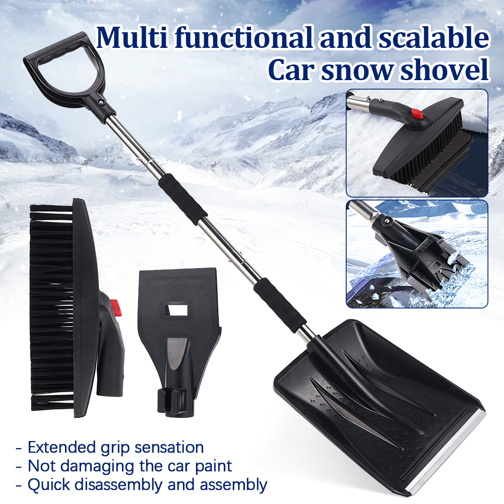 Vinter snöskyffel med avtagbar montering snöskyffelset förtjockad snöskyffel bil snöskyffel