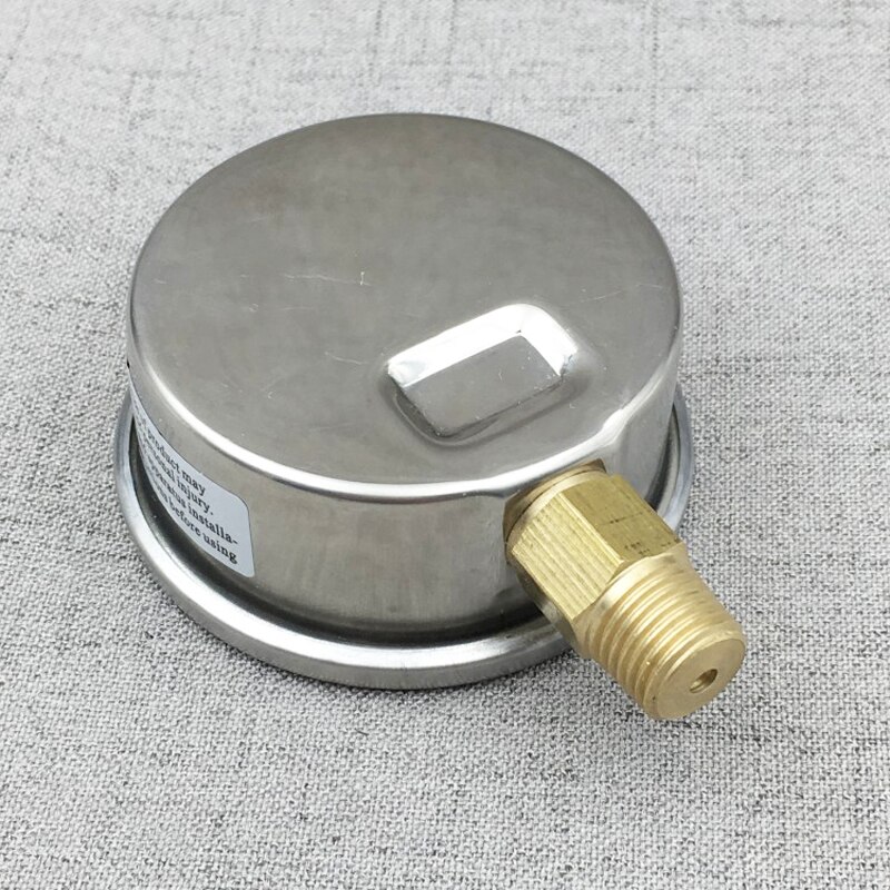 Rvs YN-60 schokbestendig manometer, oliedrukmeter, 10 KG/100 KG//150 KG/200 KG/250 kg Hydraulische manometer