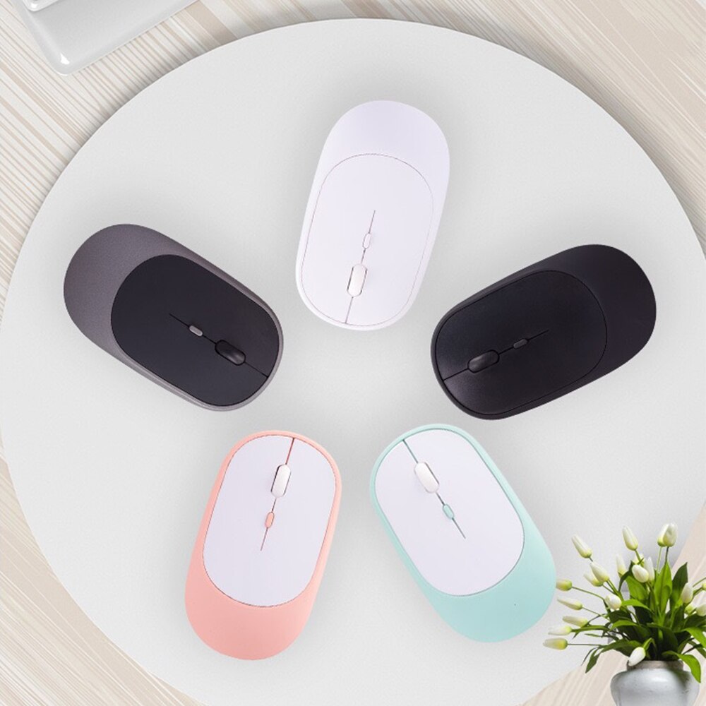 Kabellose, geräuschlose, tragbare bluetooth 4.0 gaming-maus mit 2.4 ghz und ladefunktion für macbook, pc, ipad und laptop