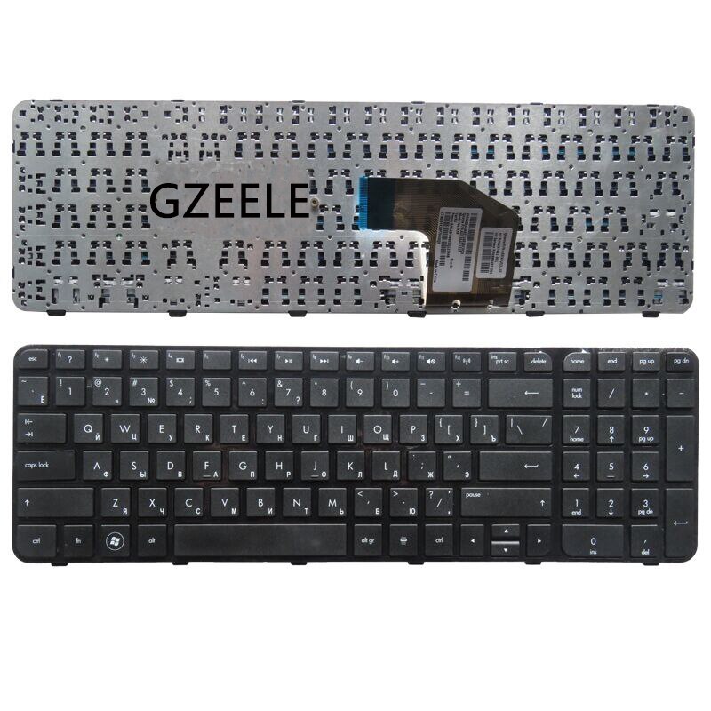 Gzeele russisk bærbar tastatur til hp paviljong 681800-251 673613-251 699497-251 700271-251 aer 36701310 sg-55120- xaa ru ramme