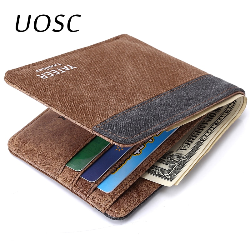 UOSC Brieftasche Geldbörsen herren Brieftaschen Carteira Maskuline Billeteras Porte Monnaie Monederos Berühmte Männlichen Männer Brieftasche Neue