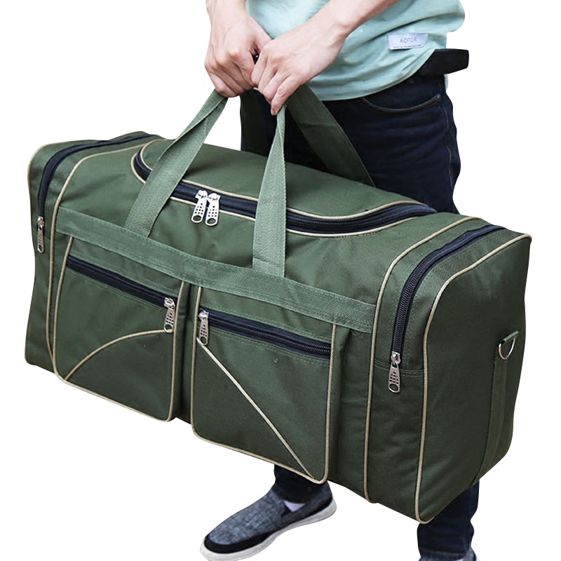 Sacos de viagem masculino náilon à prova d2 água 2 cores oxford dobrável viagem tote saco grande embalagem cubos 30% de desconto t429