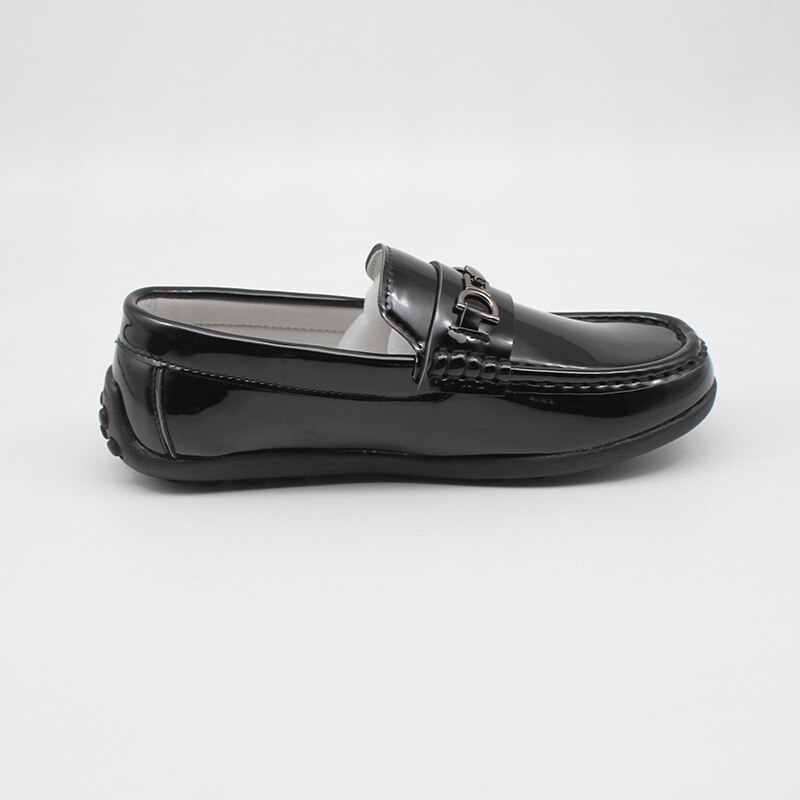 Drenge loafers sko børn fritidssko børn mokkasiner spænde penny loafers imiteret læder slip on brudekjole sko