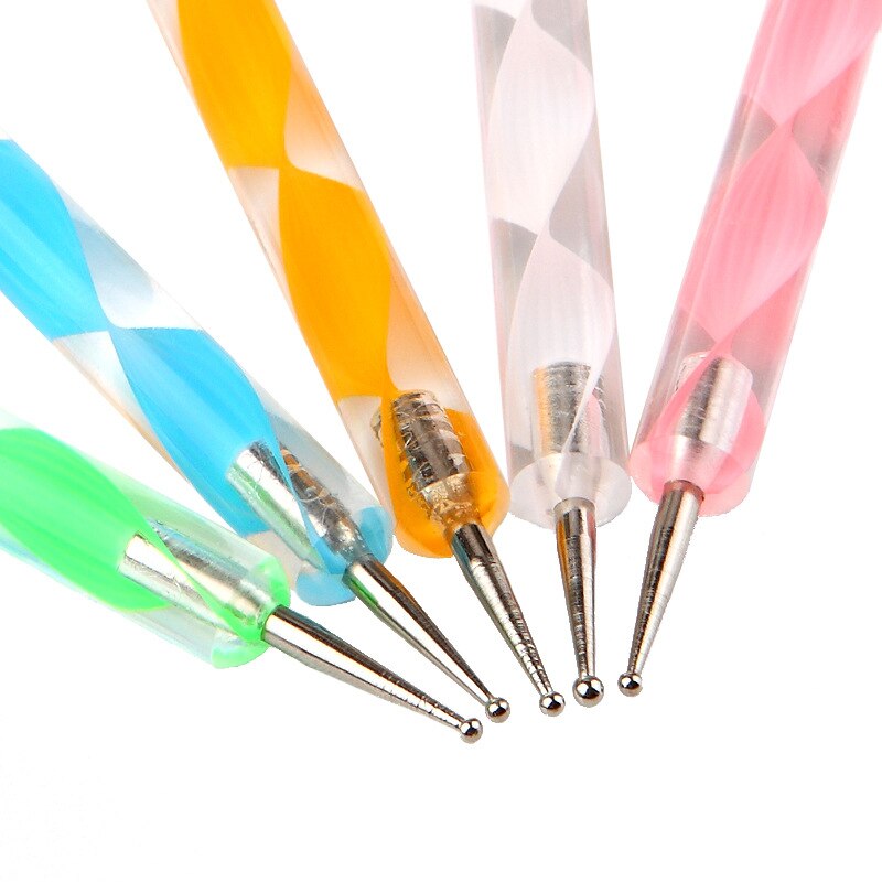 20pcs Nail Dotting Pen Tools Nail Art Marbleizing Painting Double Sided Crafts Mandala Rock Dotting Tool Nail Decoration