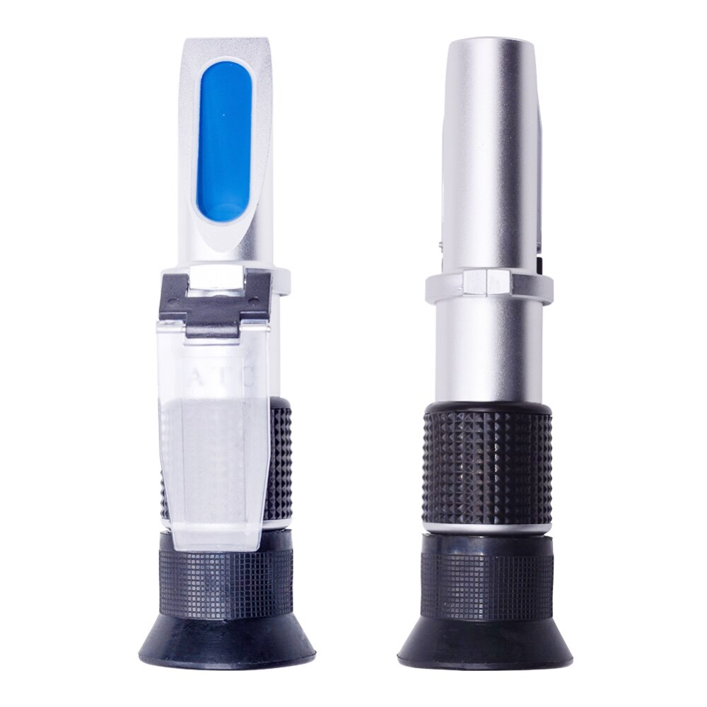 RHB-90ATC Brix Refractometer Brix/Be'/Water 3 in 1 Honey Refractometer Hand Held 58~90% Sugar Content Tester for Fruit Juice