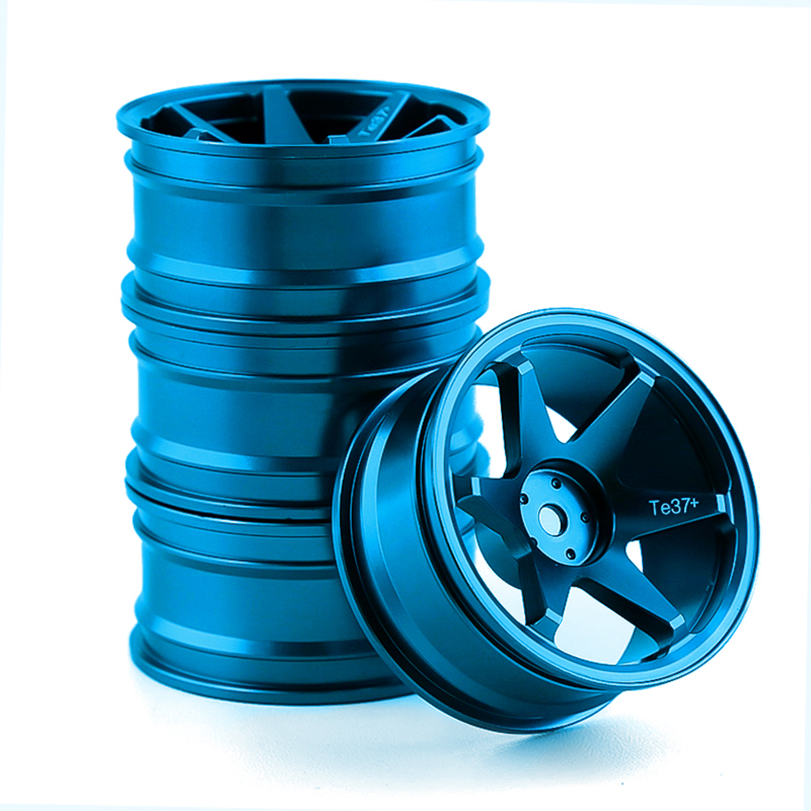 On-Road Drift Auto Aluminium Metalen Wielnaaf Klim Auto Velg Voor 1/10 HSP Tamiya HPI Kyosho Sakura D5 TT02 Drift Hub: Blauw