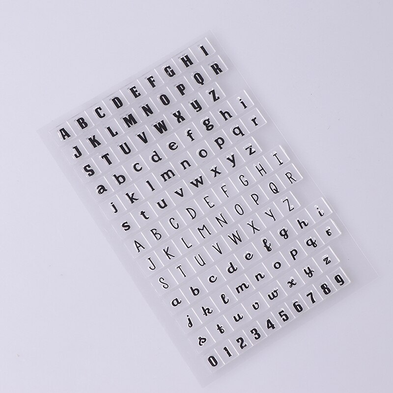 1 Stuk Rubber Stempel Engels Alfabet Serie Siliconen Stempel Diy Briefpapier Speelgoed