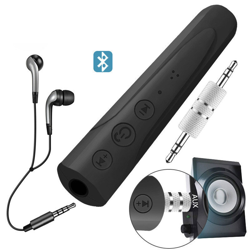 Handsfree Bluetooth Adapter 4.1 Kit Car Auto 3.5Mm Jack Aux Audio Ontvanger Telefoon Hoofdtelefoon Muziek Auto Kit Adapter Voor oortelefoon