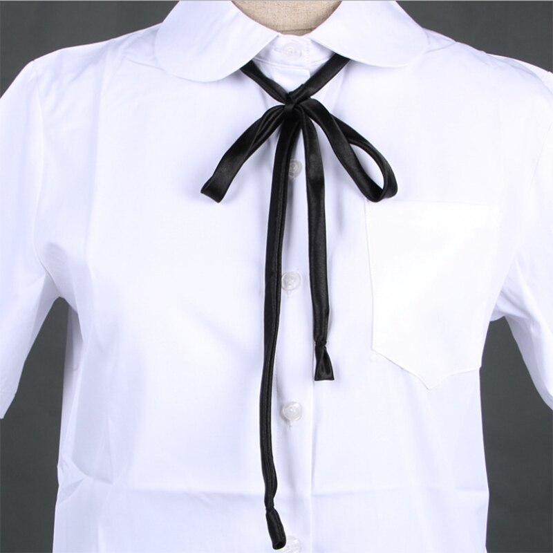 Corbata de lazo para uniformes de niñas, ropa escolar, lazo británico, accesorios para cuello, corbata de mariposa británica: Negro