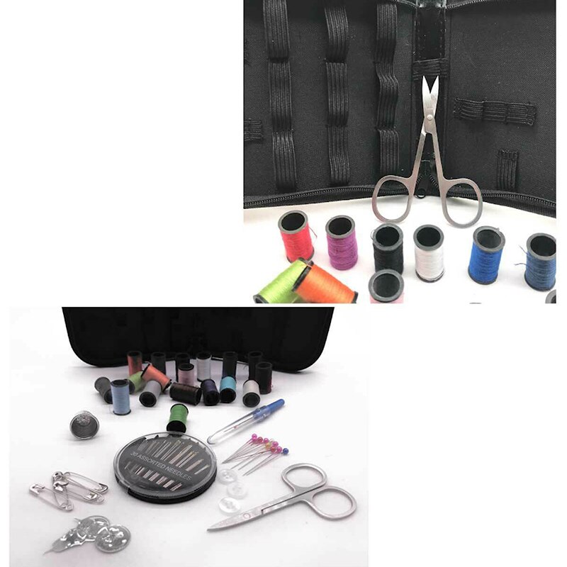 Set of 70 Sewing Kit with Zipper Bag Needle Thread Measure Scissor Thimble Set Sewing Tool Accessories for Home Adult XHC88