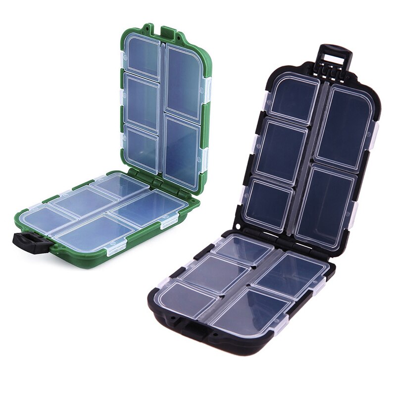 2PC Haken Kasten Angeln angehen Kasten Köder Spinner Haken10 Individuelle Fach Fliege Meer Angeln angehen Kasten Рыбная Ловля