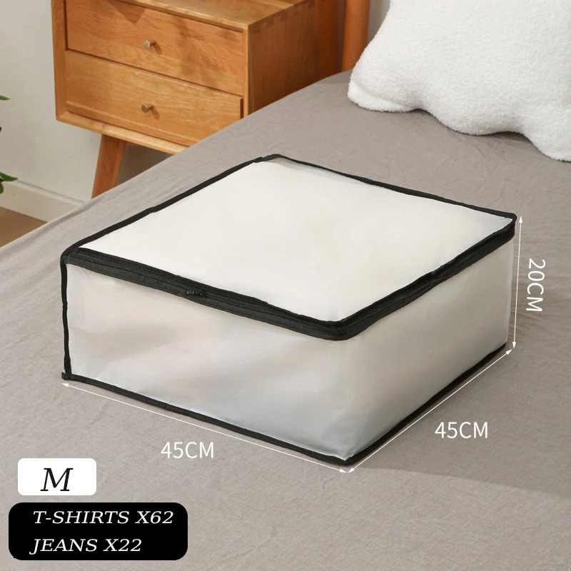 Underbed Storage Bag Foldable Quilt Bag Wardrobe Clothes Storage Box Dustproof Organizer Large Capacity Quilt Storage Bag: XXL / MULTI