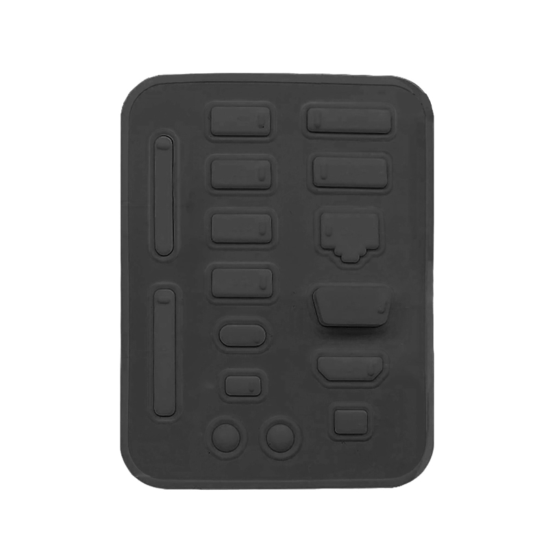 Silicone Micro USB Cap Port Cover Anti Dust Protector for Desktop PC Laptops Stopper Socket Protecor Kit 16 Pcs: BK