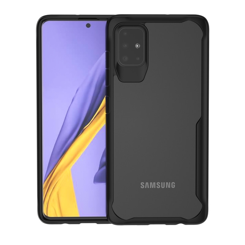 KEYSION Shockproof Case for Samsung Galaxy A51 A71 A70S A50 A30S A20S A10S Transparent Phone Cover for Samsung S10 Note 10 Plus