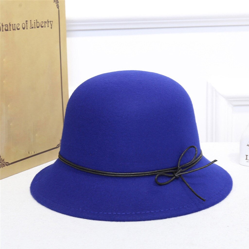 Zachte Wol Vrouwen Hoed Vintage Brede Rand Dom Hoe... - Vicedeal