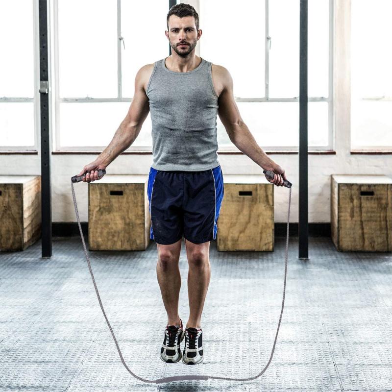 2.9m Sponge Jump Rope with Electronic Counter Adjustable Fast Speed Counting Skipping Rope Wire Workout Equipments