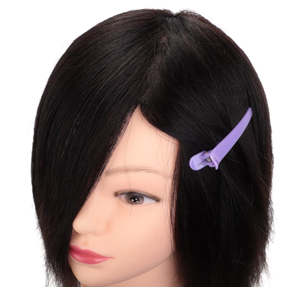 10'' Hair Training Mannequin Head For Practicing Salon Hairdressing Styling Wig Doll Head With Clamp