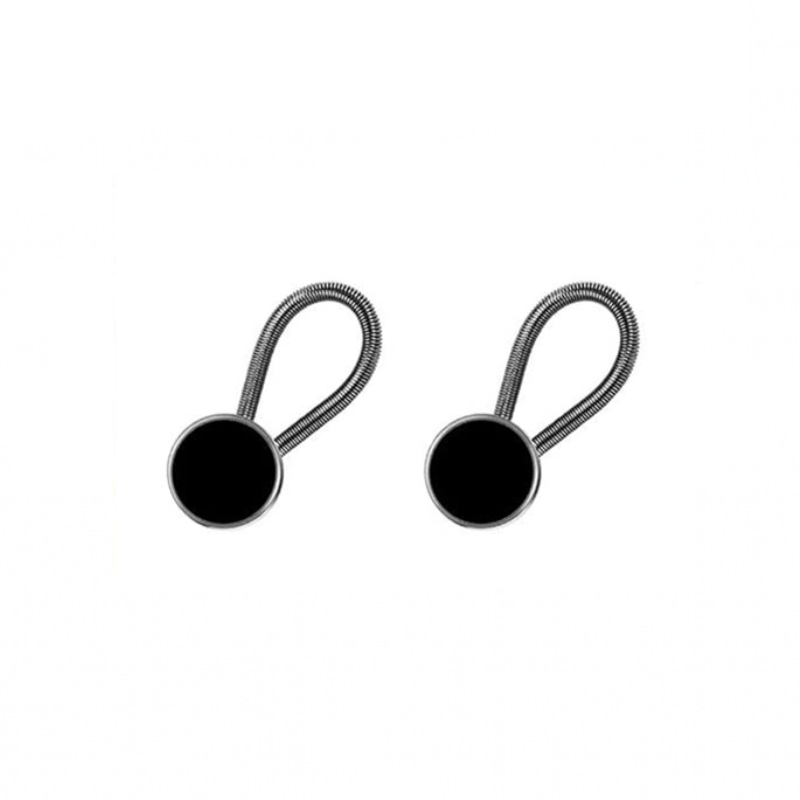 2Pcs Collar Extenders Metal Buttons Jeans Pants Waist Stretch Shirt Suit Tie Neck Expanders Flexible Lock Lengthen Buckle