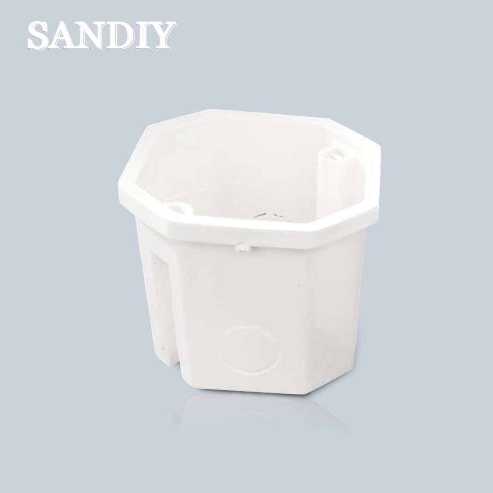 Sandiy Wit Plastic Materialen, 82Mm * 82Mm Eu Standaard Interne Mount Box Voor 86Mm * 86Mm Standaard Muur Lichtschakelaar