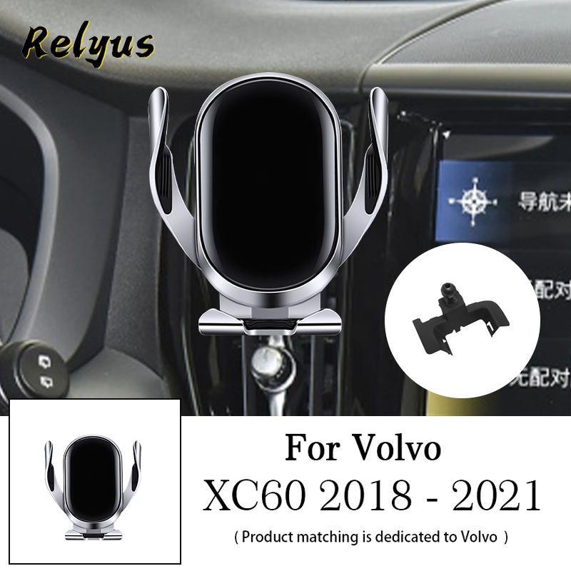Auto Draadloze Oplader Auto Mobiele Telefoon Houder Mounts Stand Beugel Voor Volvo XC60 Xc 60 Auto accessoires