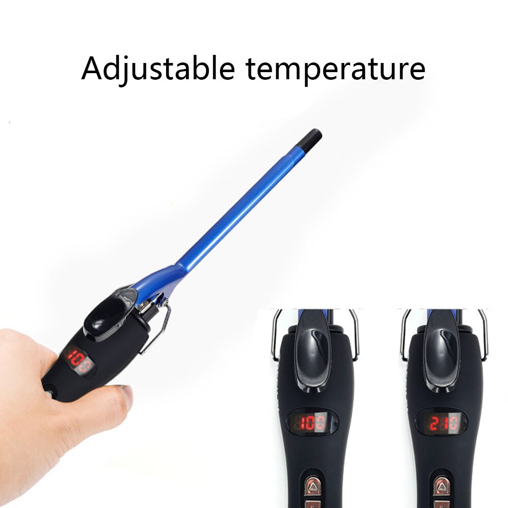 Curling Iron Hair Waver Pear Flower Cone Curling Wand Roller Hair Curler for Curls Waves Lcd Display Ceramic Curly